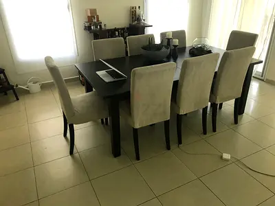 Ikea dinner table plus 8 chairs - 200x105 cm
