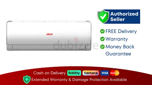 Split AC 1.5 Ton Akai Air Conditioner ● Brand New | 1 Year Warranty | FREE Delivery