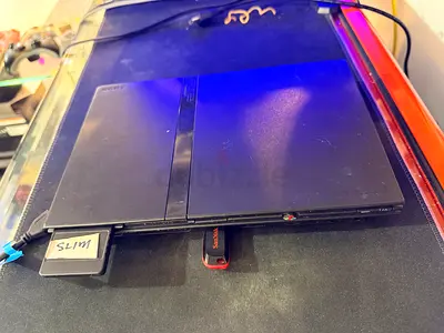 PS2 slim modded with games