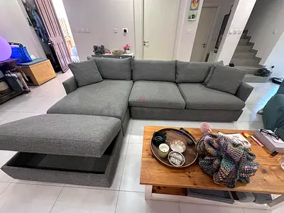 Good Condition CrateBarrel Lounge Deep feather filled Sofa without footstool