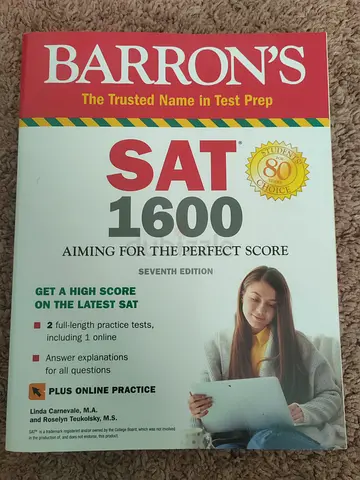 SAT 1600 book prep BARRONS SEVENTH EDITION
