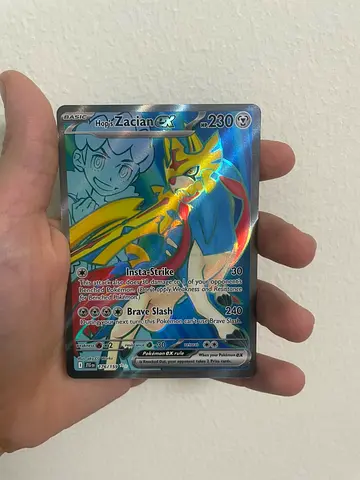 Rare Holographic Zacian Pokémon Card