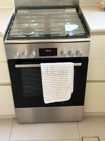 Bosch 4 Burner Top Gas Oven Electric Cooker Size 60cm Width 60cm Depht