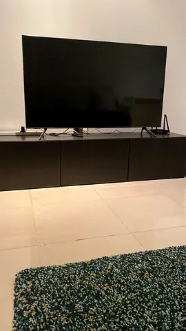 IKEA TV table/ bench with doors black