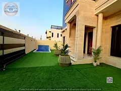 Luxury villa for sale in Al Alia area – Ajman | Strategic location, swimming pool, modern design -