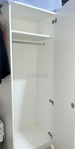 Modern White Wardrobe with Hanging Space