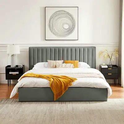 Elegant king Bed with Modern Design