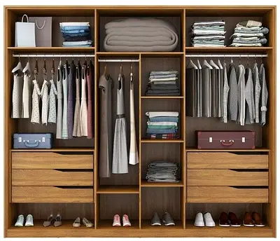 Spacious Wooden Wardrobe with Ample Storage