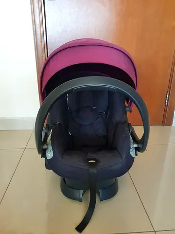 Stoke stroller with car seat