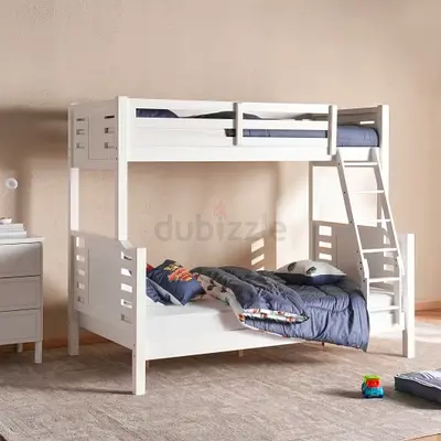 Stylish White Bunk Bed for Kids