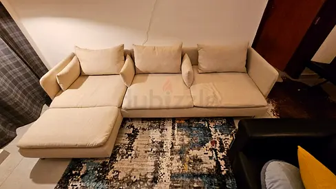 Ikea Sodhremn L Shape Sofa Beige