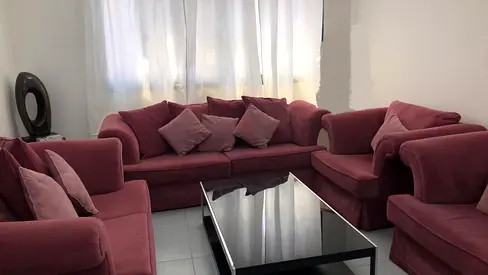 Elegant and Cozy Pink Sofa Set
