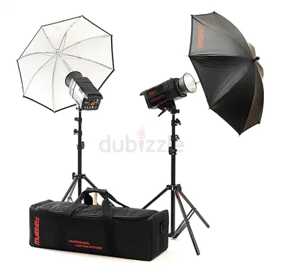 Professional Lighting System with Umbrellas