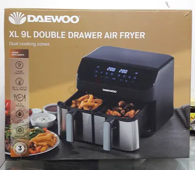 Daewoo Xl 9L Digital Double Drawer Air Fryer