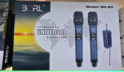 Borl 2 in 1 Professional wireless Microphone set (BO-90) - Brand New