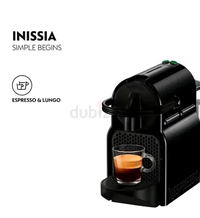 Inissia D40 Espresso Capsule Coffee Machine, 19 Bar Pressure 0.7 L 1260 W NN-D40-ME-BK-NE5 / NN-D40-
