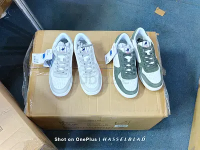 Stylish White and Green Sneakers for Sale