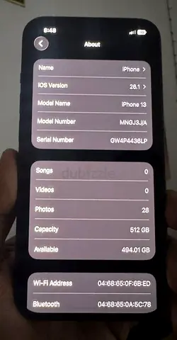 Apple iPhone 13 - 512GB, Excellent Condition