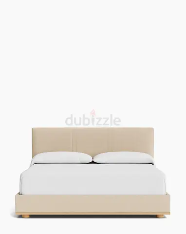 Queen size velvet fabric bed