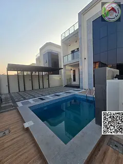 A luxurious villa with a swimming pool, including drainage and utilities, situated on a 4,000 sq ft
