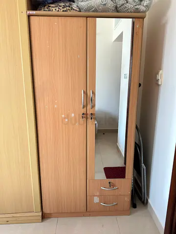 Wardrobe with Mirror and Storage Options