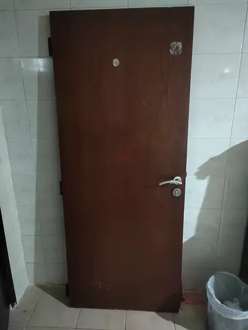 Solid Brown Wooden Door for Sale