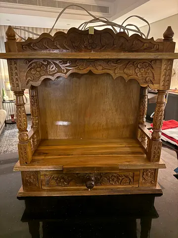 Elegant Carved Wooden Altar
