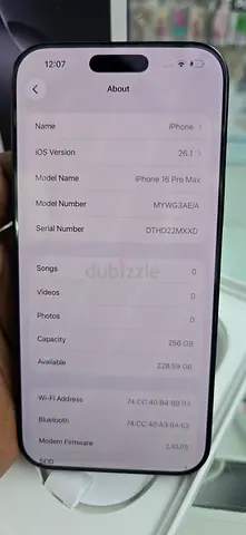 iPhone 16 Pro Max Used in Excellent Condition! - Under apple warranty