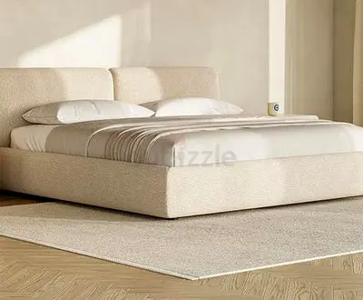 Elegant beige colour 180*200 king size bed