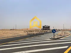 Residential land in the Emirate of Sharjah, in the Muzairah area, opposite Shaabiat Al Dafeen.