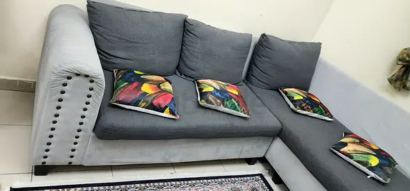 Comfortable and Stylish Sofa with Elegant Throw Cover