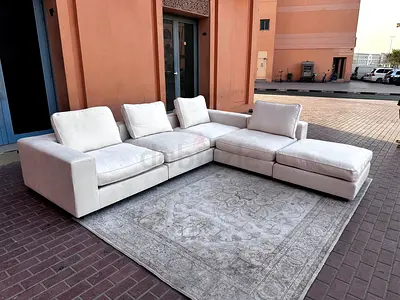 Looks great Condition Marina Home feather filled Sofa with footstool