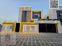 For sale, a villa in Ajman Al-Bahia, 5 master rooms, a Majles room, a hall, and a maid’s room, fre