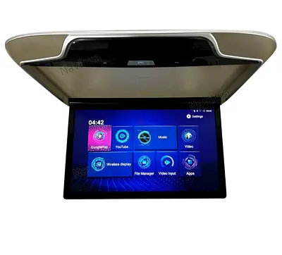 23 inch LCD IPS Monitor overhead Car ceiling mount multimedia video Remote