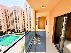 Brand new 3 bhk with balcony close kitchen pool view for rent Al mamsha Sharjah
