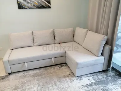 Modern L-Shaped Sofa with Storage