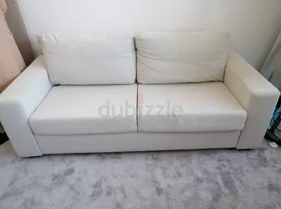 Comfortable Modern Sofa bed in Light Fabric
