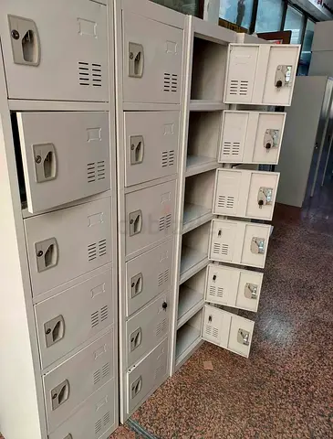 Sturdy Six Door Metal Lockers for Secure Storage