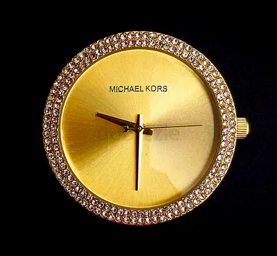 Elegant Michael Kors Gold Watch with Sparkling high grade Stones, luxurious