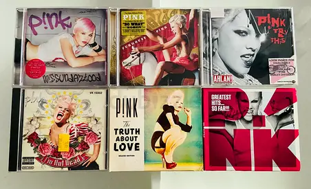 6 Pink Music CD’s