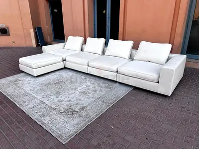 5__ pieces Modular Marina Home Sofa with footstool Perfect like brand new