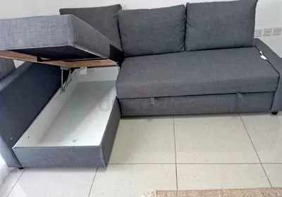 Comfortable Grey Sofa Bed with Storage