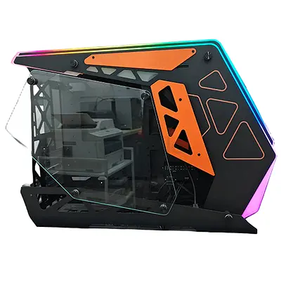 XANDER Spectrum ARGB Strip E-ATX Tempered Glass Case - Black | WCA0405 XANDER NEW NOT Open Box yat