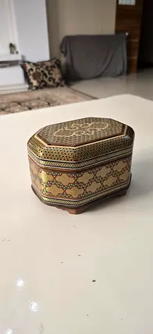 Jewellery Handmade khatam Beautiful Vintage Brass Decorative Box