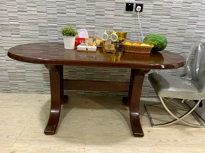 Sturdy real Wooden Dining Table with Elegant Finish