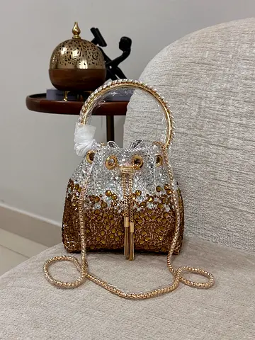 Premium Luxury Diamond Bucket Bag - Available in Multiple Colors