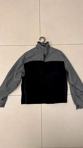 Men’s Black  Grey Lightweight Jacket – Zip-Up