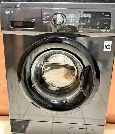 LG F4J3VYG6J, 9kg Front Load Washing Machine, Black