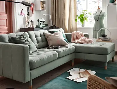 Ikea landskrona L shape sofa