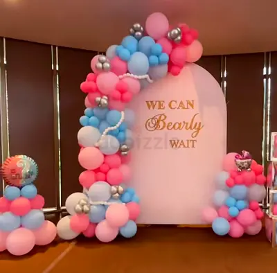 Baby shower balloon decorations